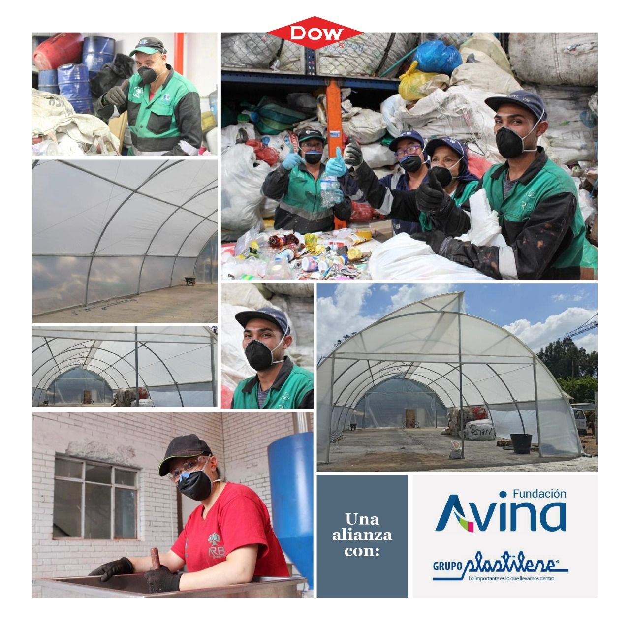 Por los recicladores de Colombia, el Grupo Plastilene se une a DOW y Fundación Avina